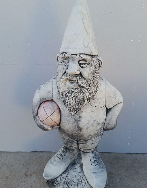 Gnome holding ball
