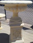 Large Jefferson Urn with Decorative Pedestal